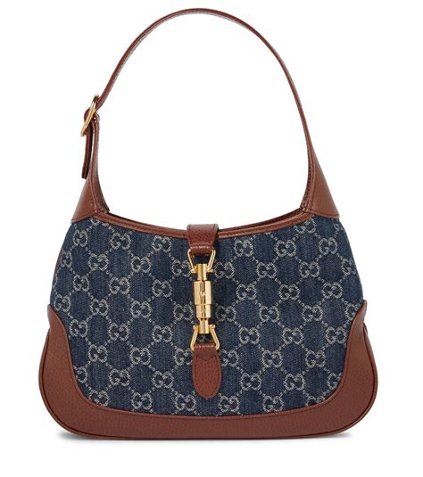 gucci jackie bag celebrity|gucci jackie denim bag.